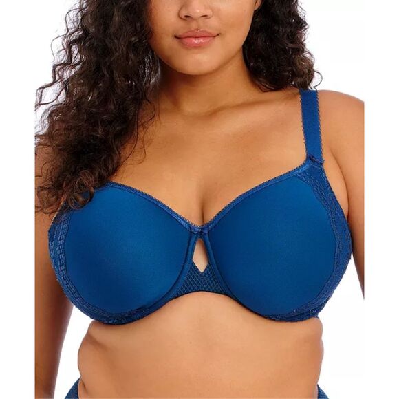 Elomi NWT Full Figure Charley Molded Spacer Underwire T-shirt Bra Petrol Blue 34